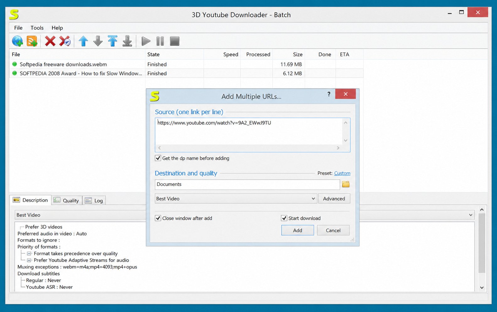 3D Youtube Downloader software overview