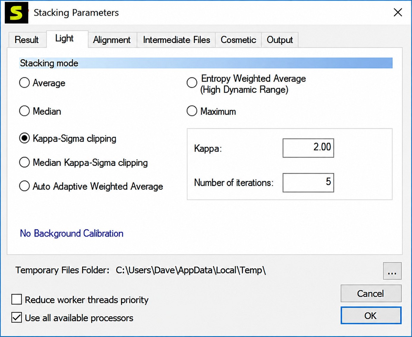 DeepSkyStacker free download interface