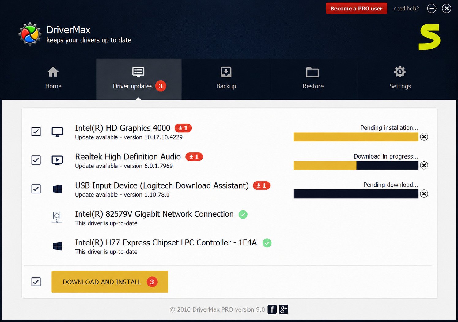 DriverMax download page overview