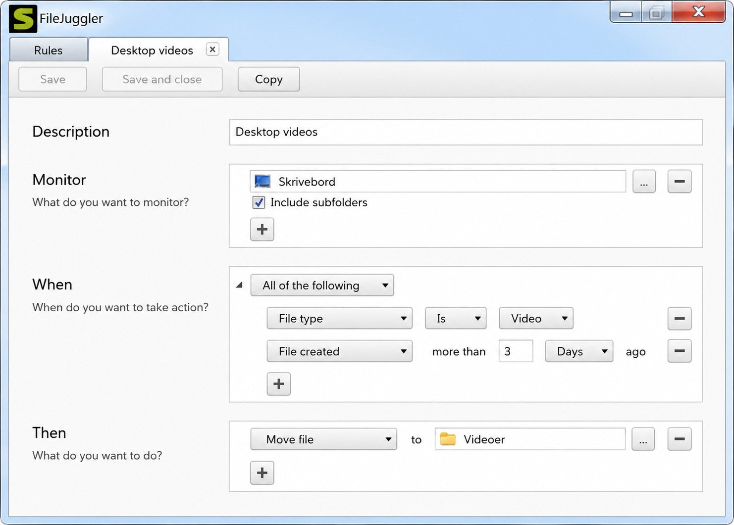 File Juggler installer running on a Windows PC