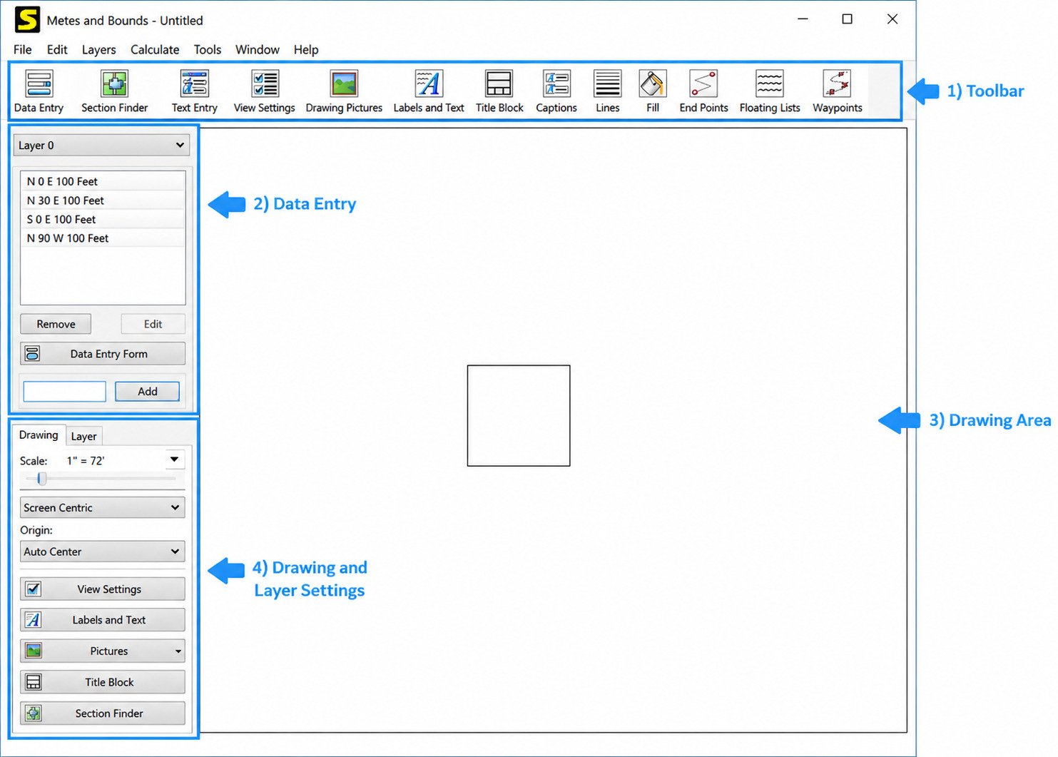 Metes and Bounds software download for PC