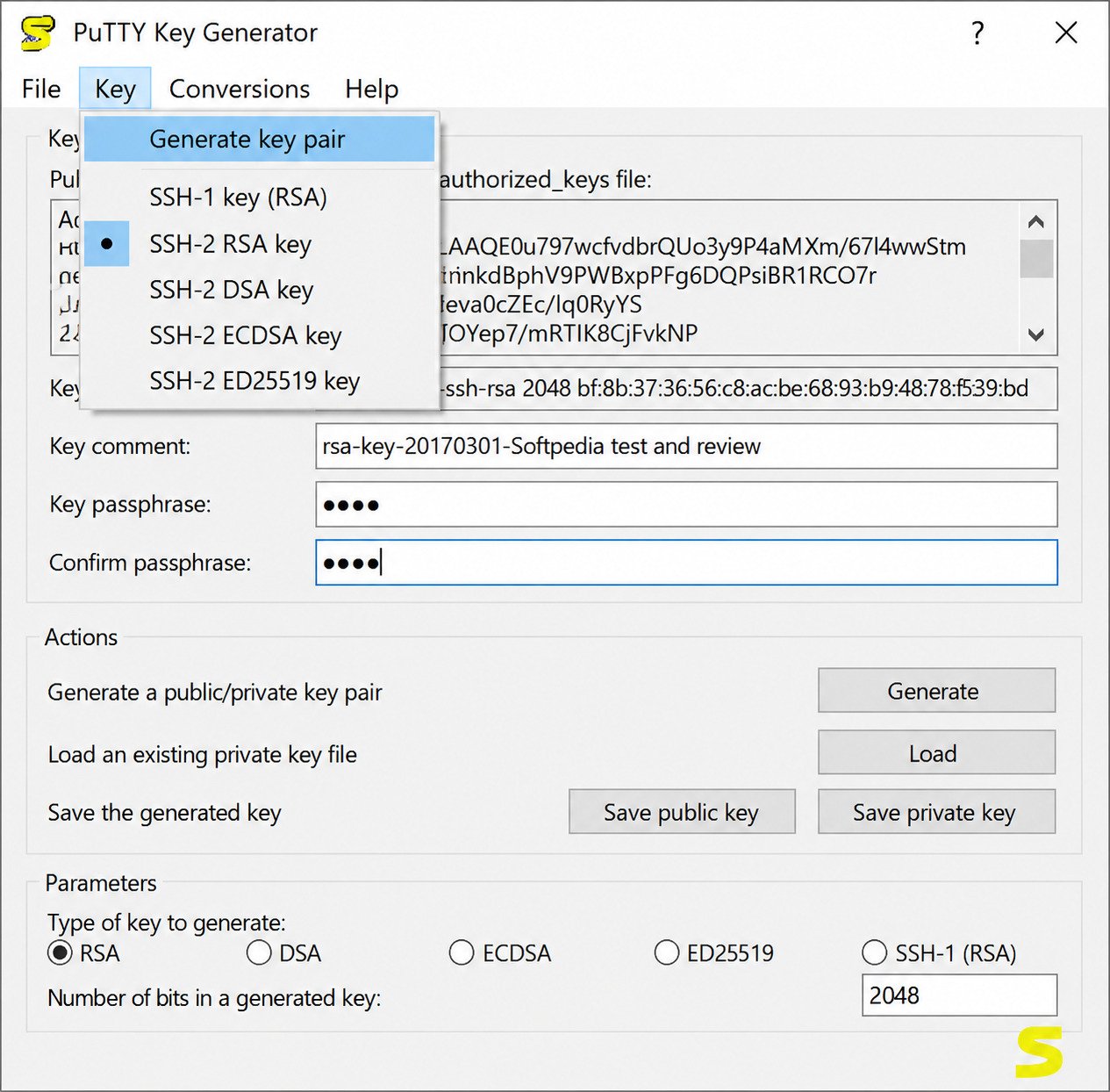 Converting PEM key to PPK format using PuTTYgen on PC