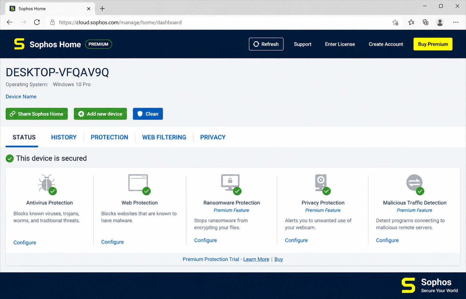 Sophos Home Premium download for PC