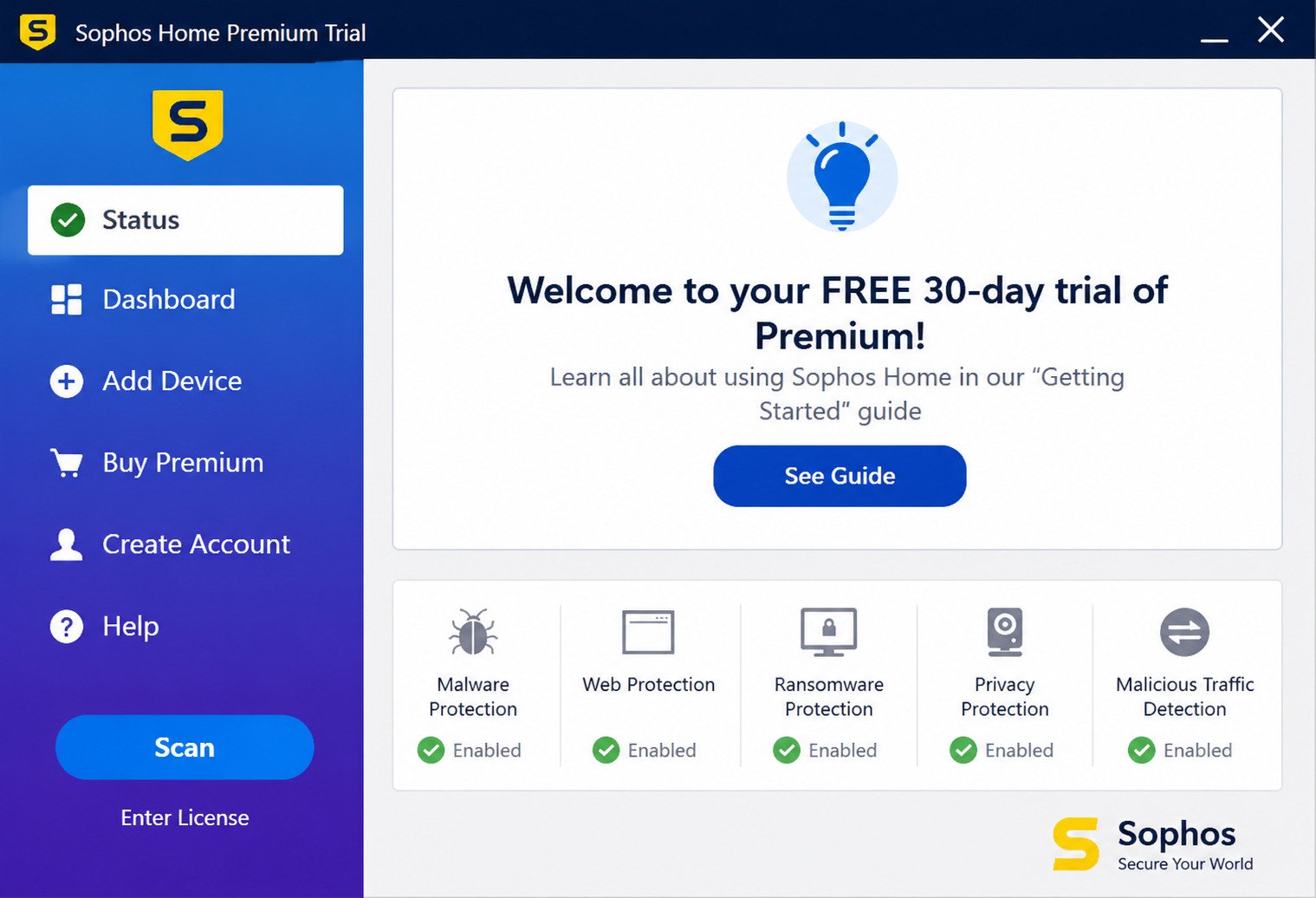 Sophos Home Premium free download screen