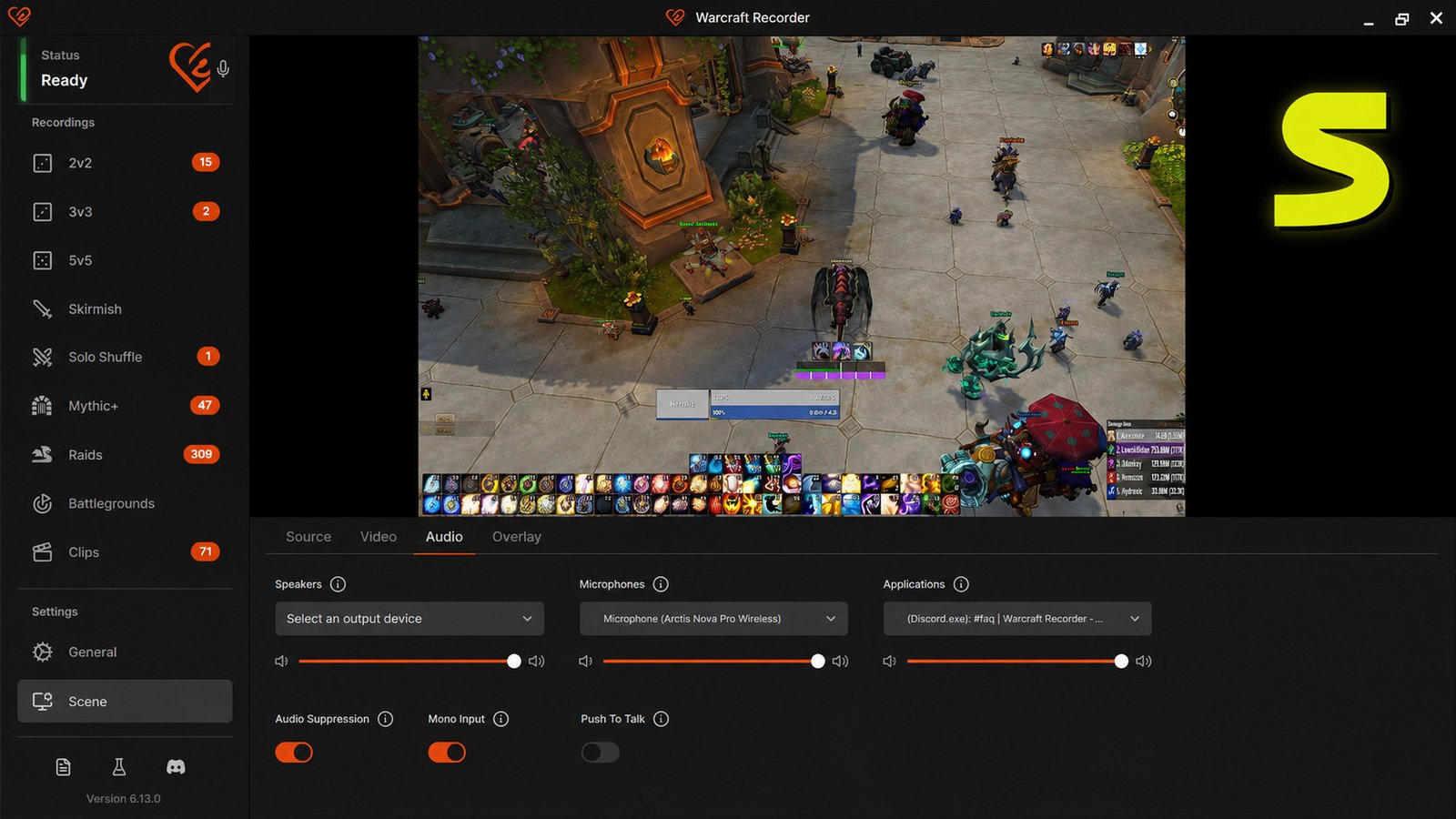 Warcraft Recorder download screen