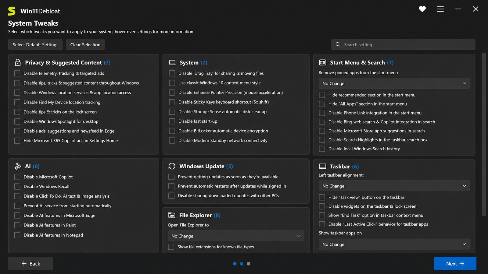 Downloading Win11Debloat to a Windows 11 PC