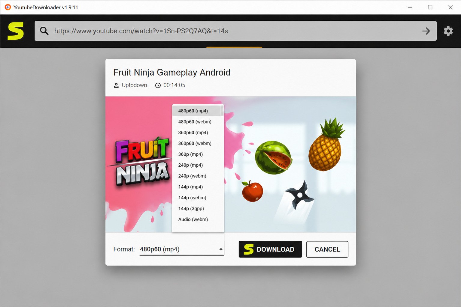 YT Downloader application overview