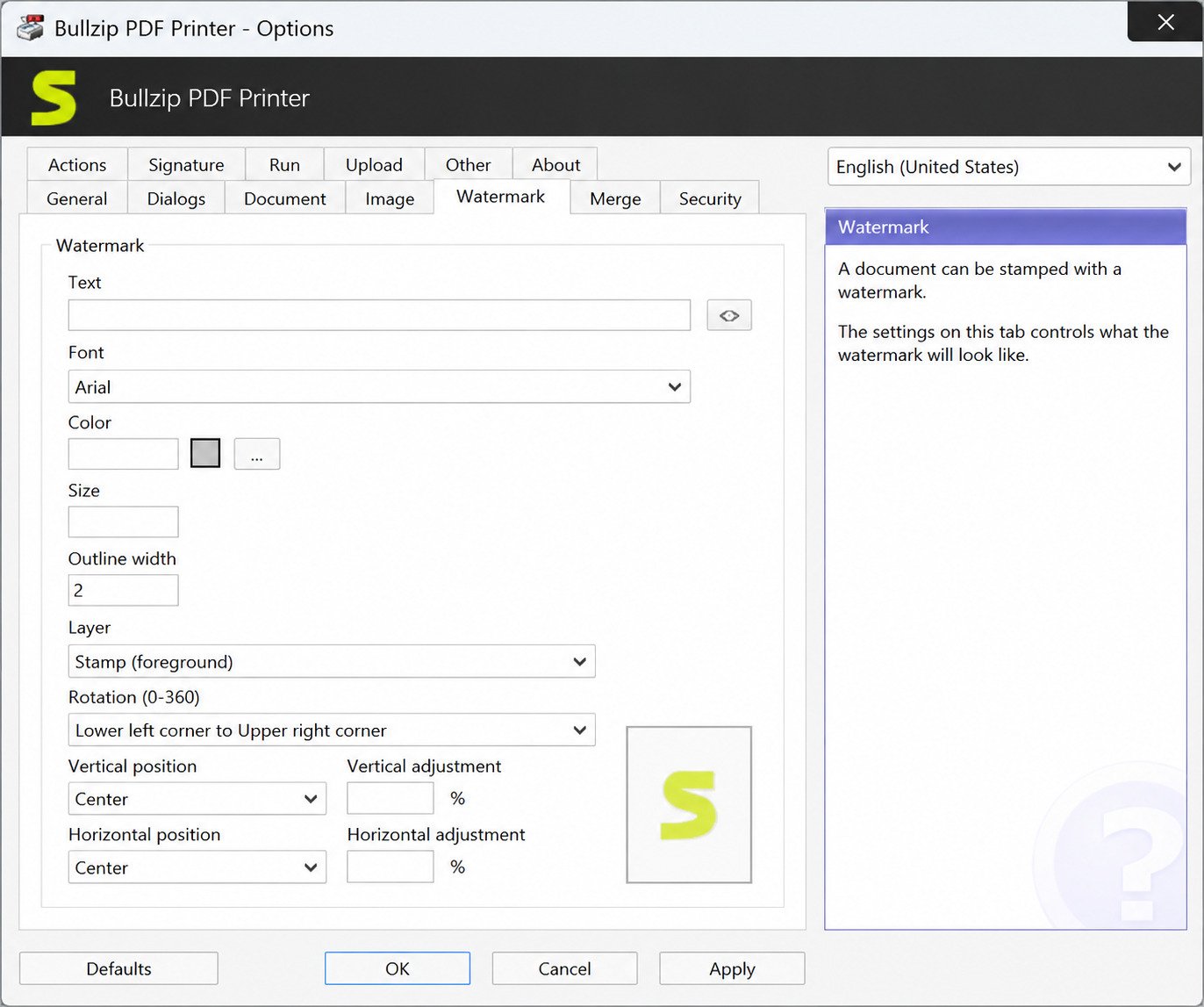 BullZip PDF Printer shown as a virtual printer in Windows