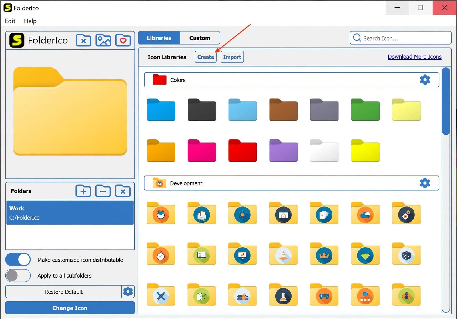 FolderIco free trial installation screen