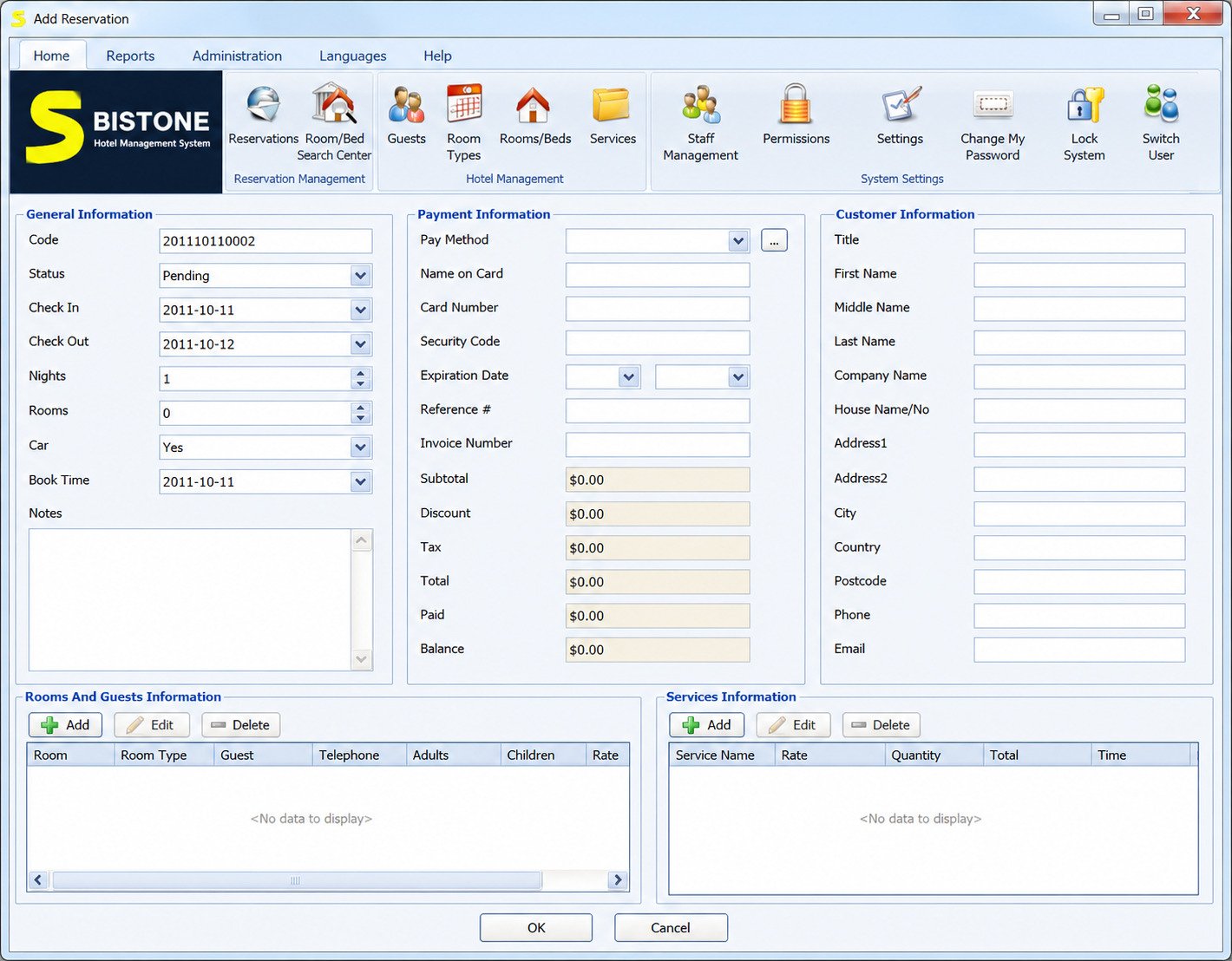 Free and open-source hotel reservation software