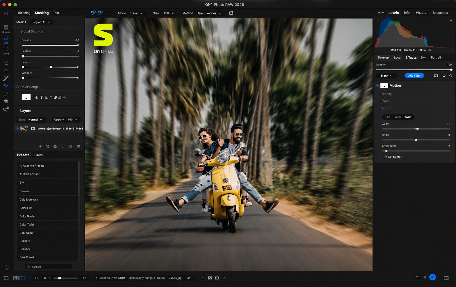 ON1 Photo RAW free trial download screen