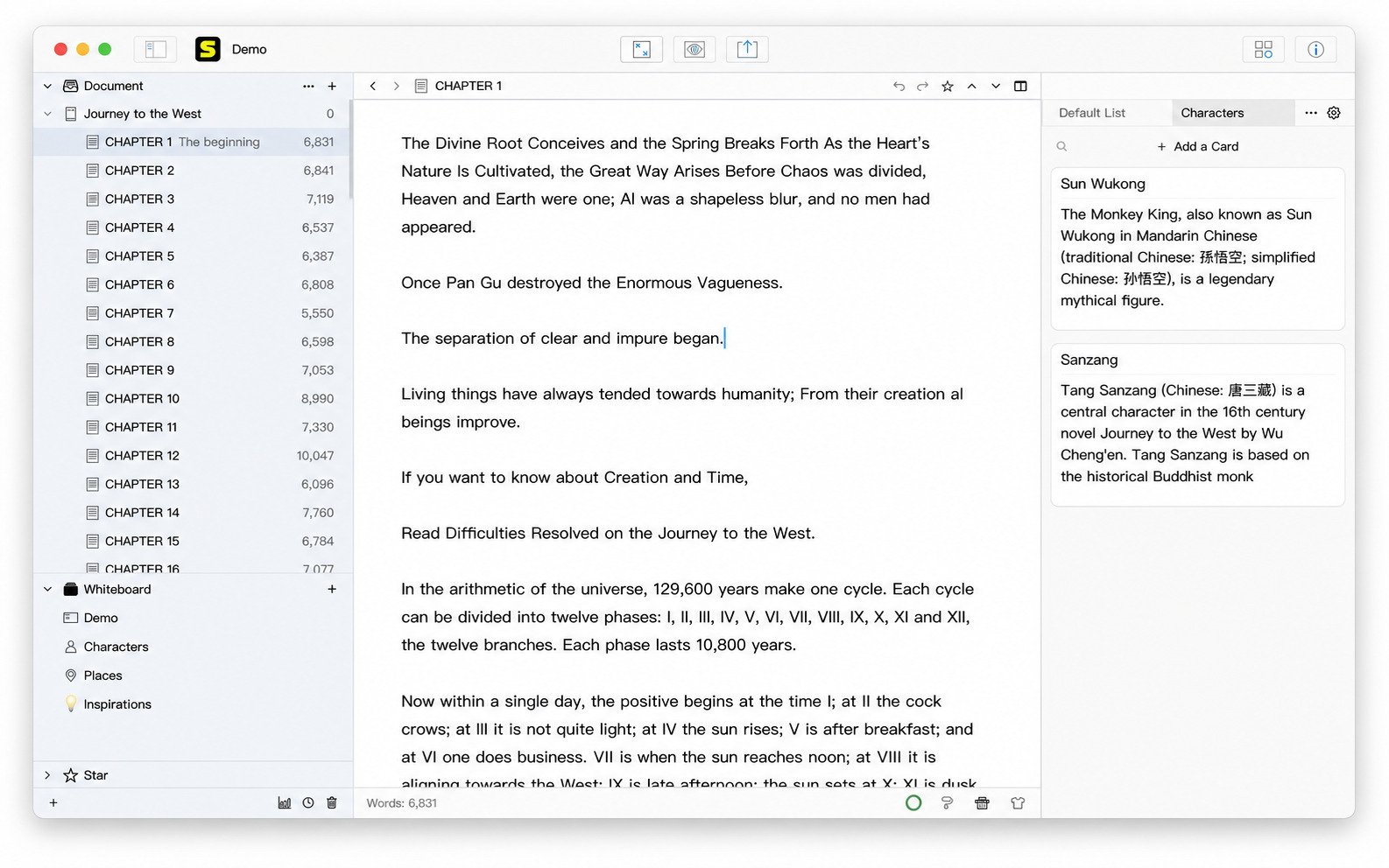 WonderPen writing app review interface